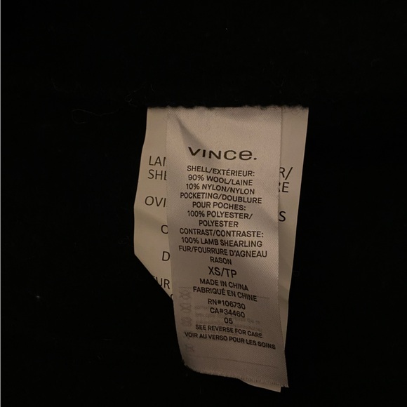 Vince Wool Coat - navy size XS - Picture 3 of 3